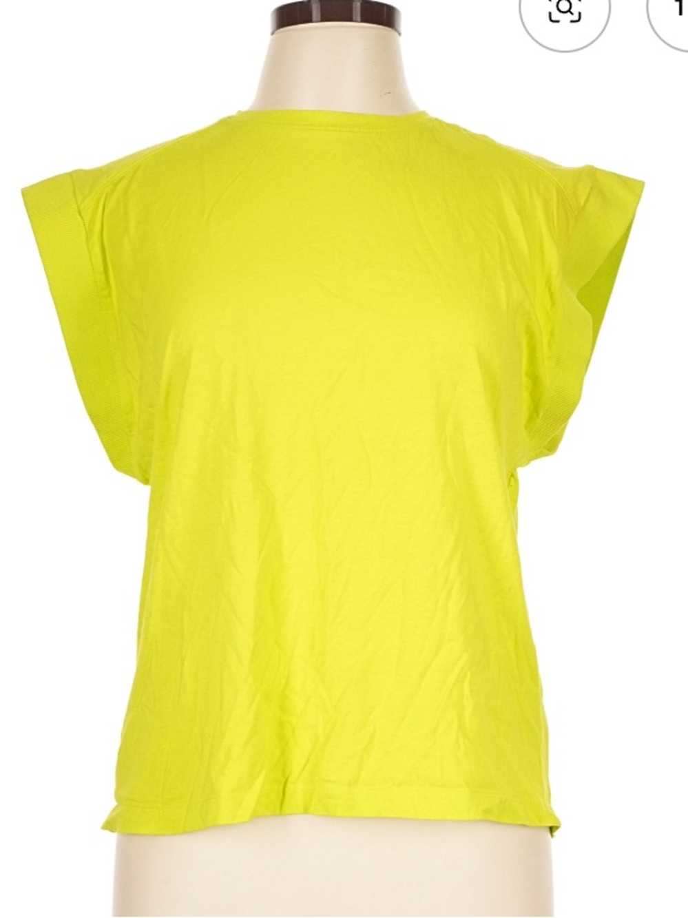 Zara Neon Yellow Short Sleeve Crewneck Tee